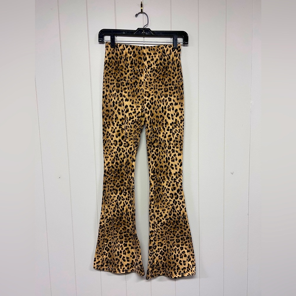 Urban Outfitters Leopard Stretch Flare Pants